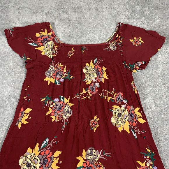 Patreons Of Peace Floral Colorful Crepe Dress Size Large Women’s - Picture 2 of 10